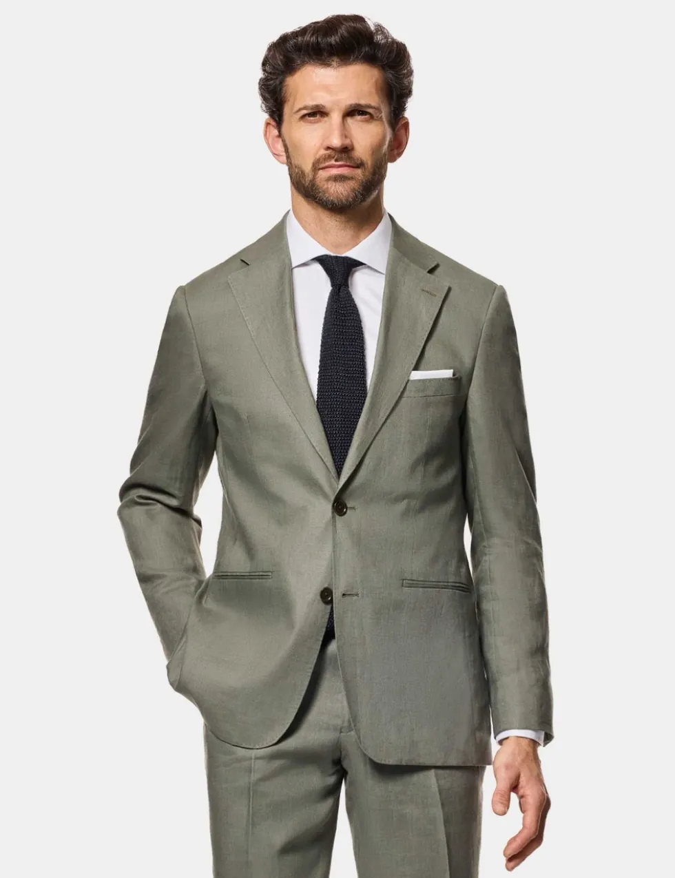 Tailored Fit Pure Linen Blazer
