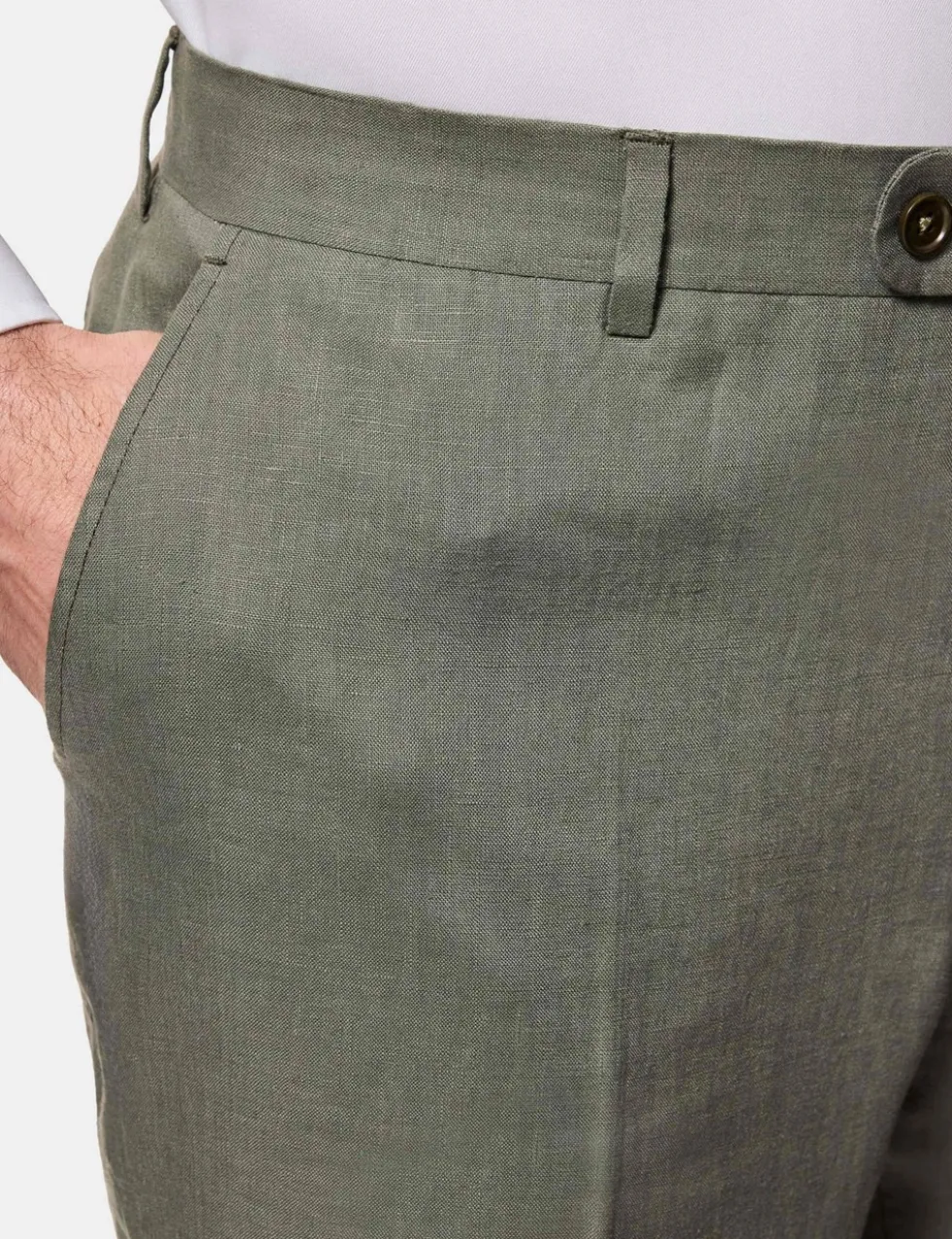 Tailored Fit Pure Linen Suit Trousers