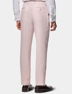 Tailored Fit Pure Linen Single Pleat Trousers