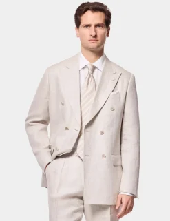 Tailored Fit Pure Linen Suit Jacket