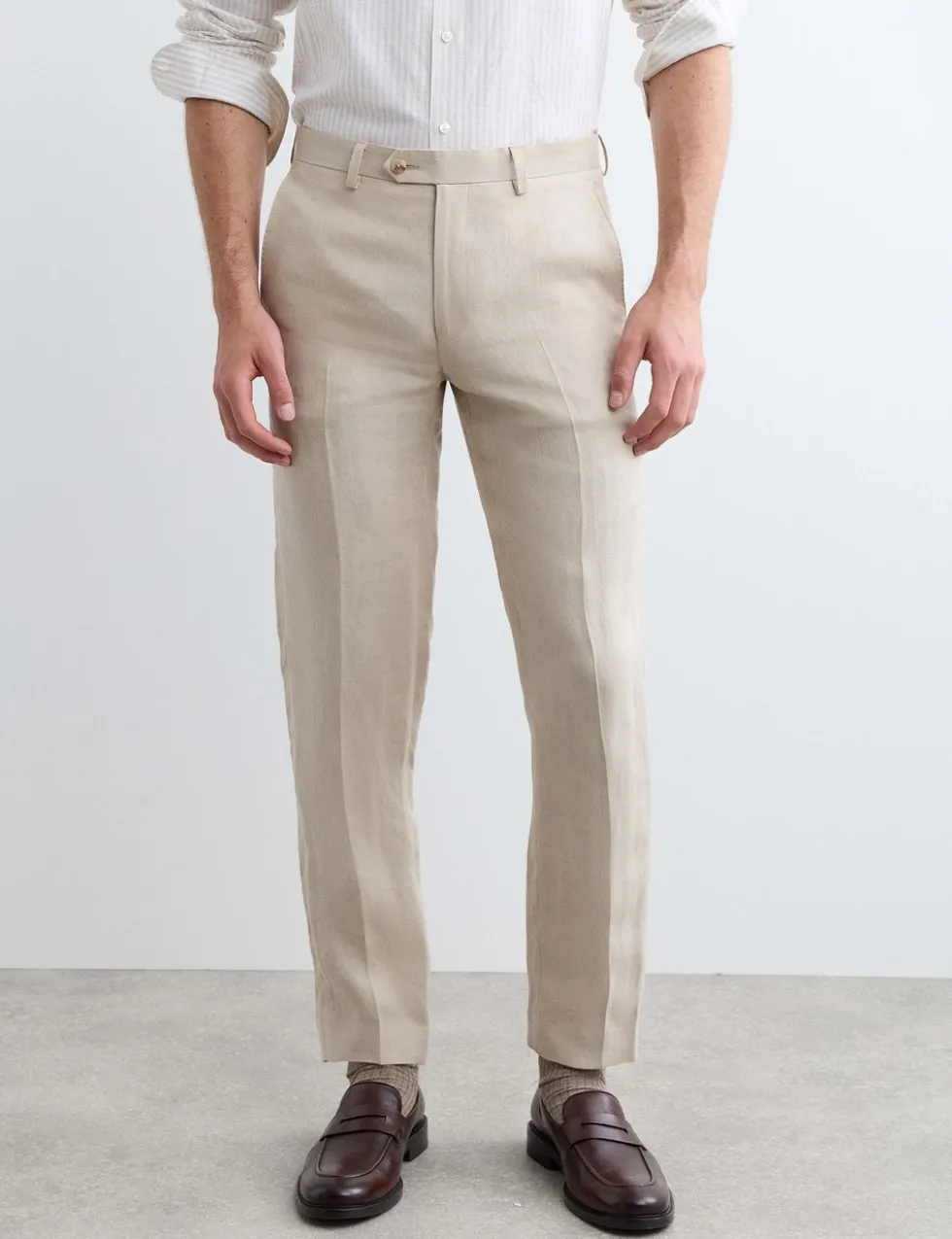 Tailored Fit Pure Linen Trousers