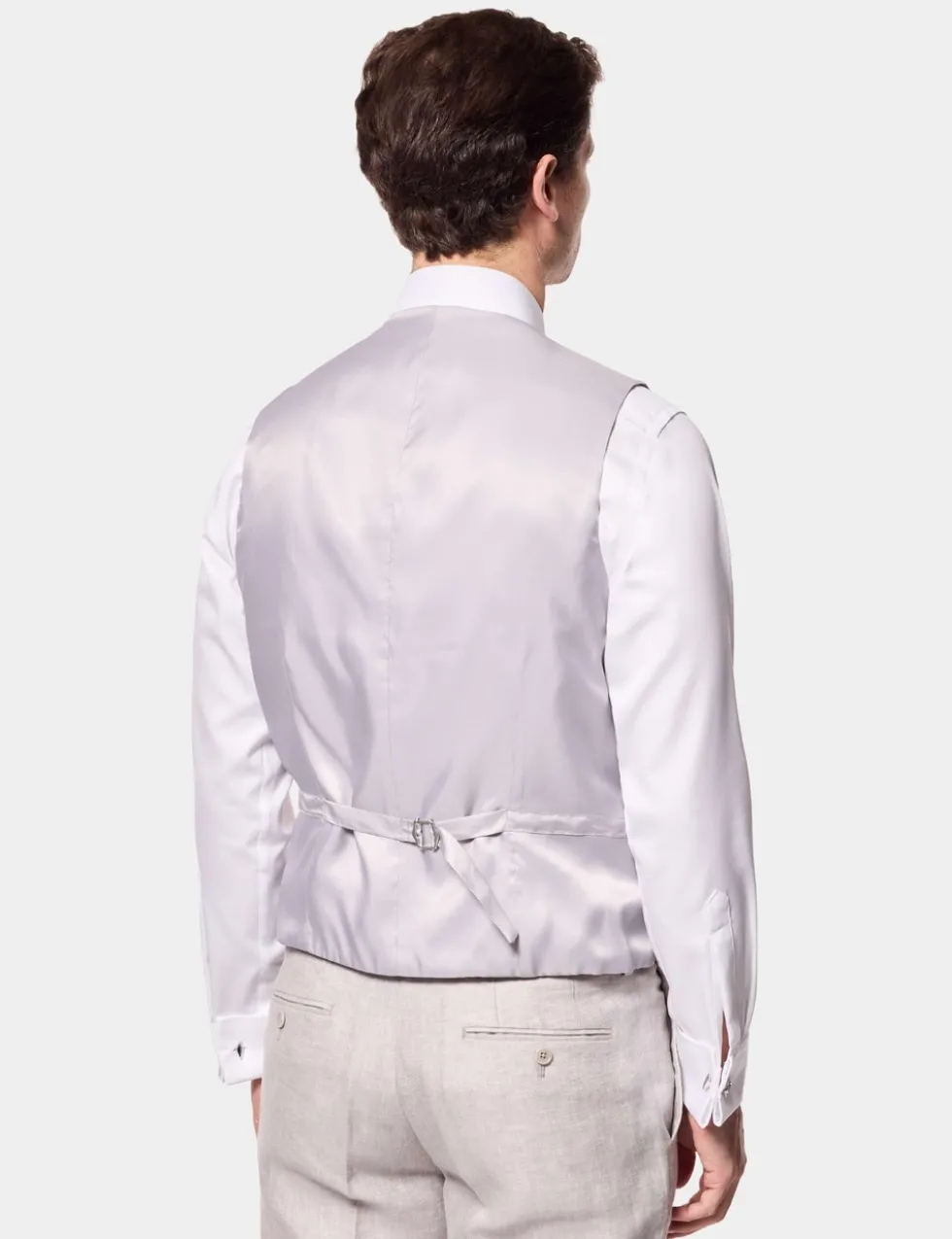 Tailored Fit Pure Linen Waistcoat
