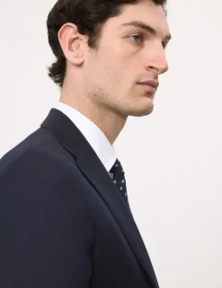 Tailored Fit Pure Wool Check Suit Jacket