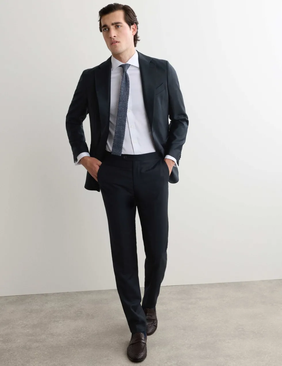 Tailored Fit Pure Wool Suit Jacket