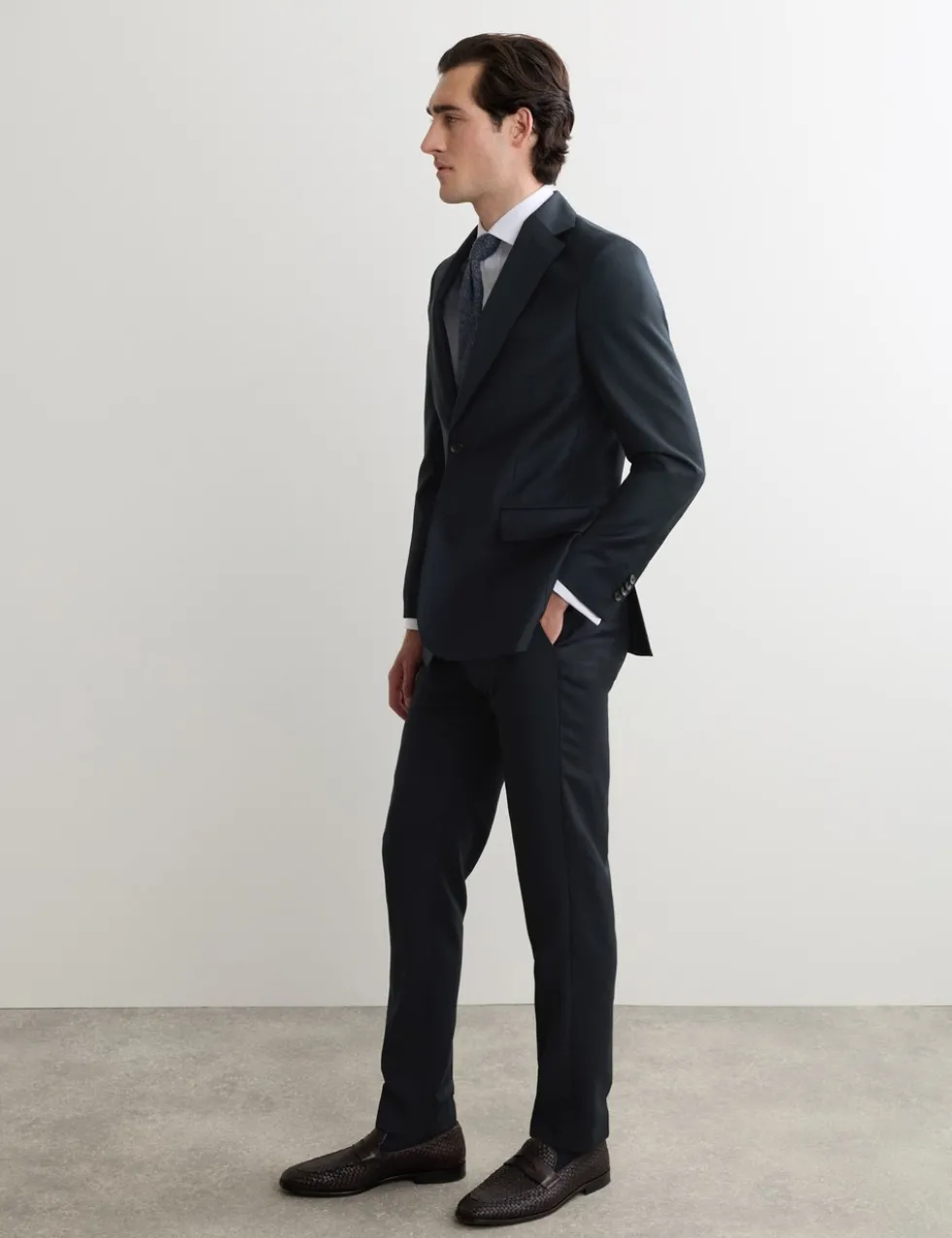 Tailored Fit Pure Wool Suit Jacket
