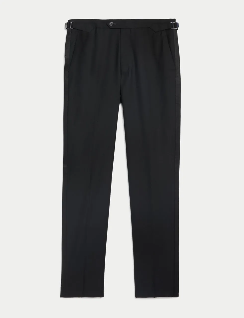 Tailored Fit Pure Wool Tuxedo Trousers