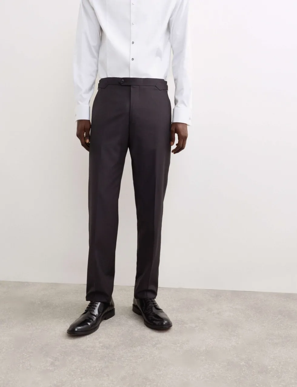 Tailored Fit Pure Wool Tuxedo Trousers