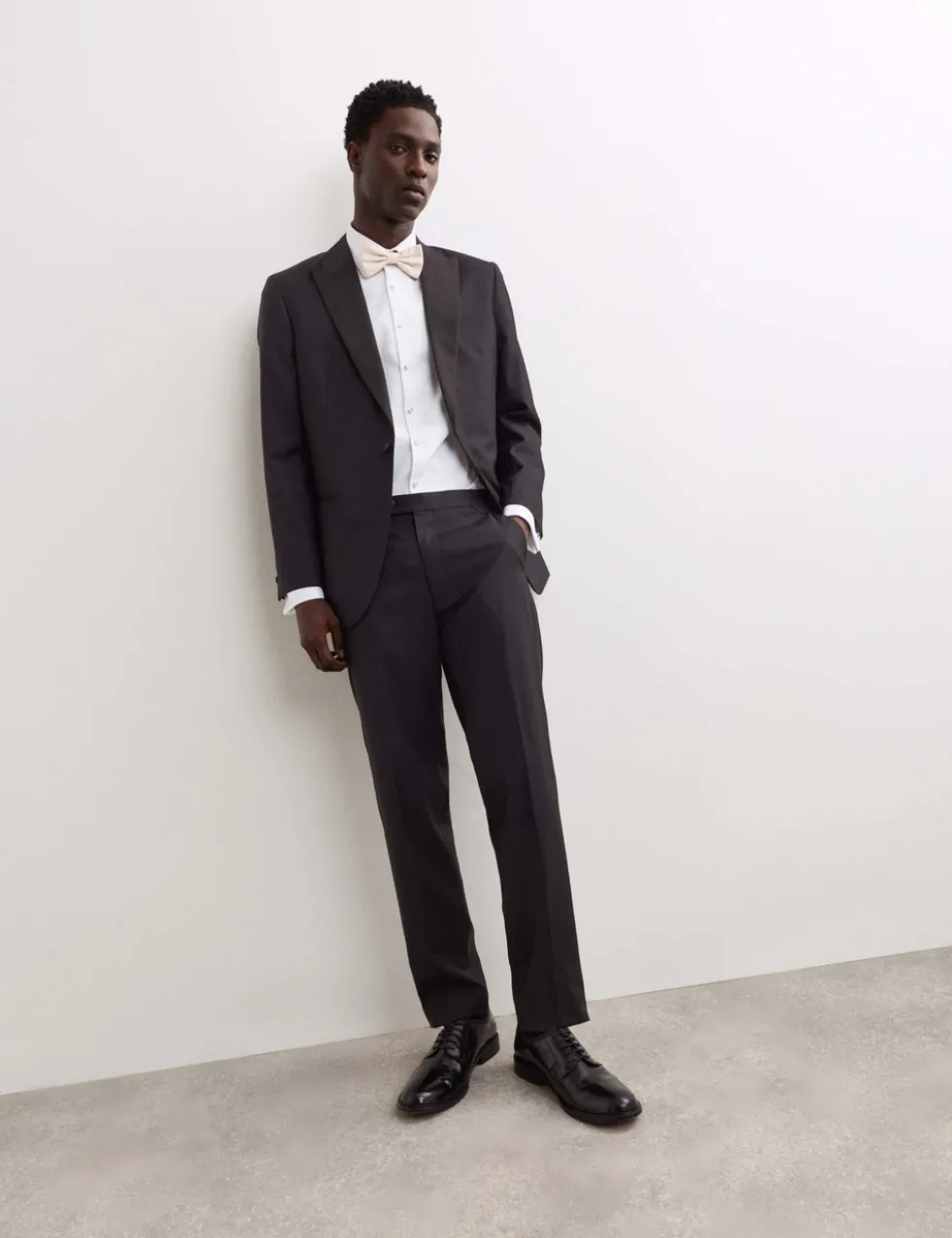 Tailored Fit Pure Wool Tuxedo Trousers