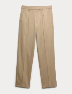 Tailored Fit Stretch Smart Trousers
