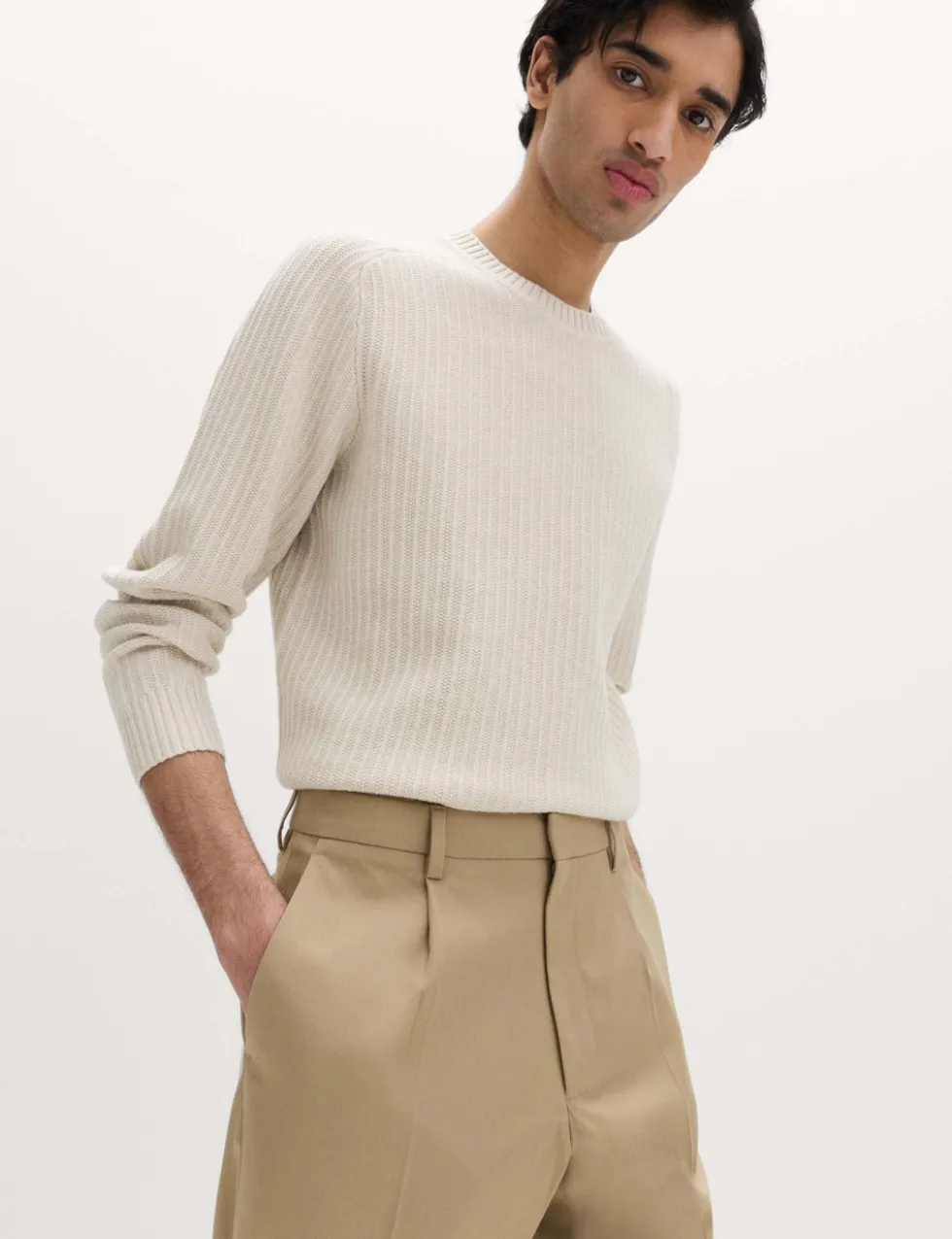 Tailored Fit Stretch Smart Trousers