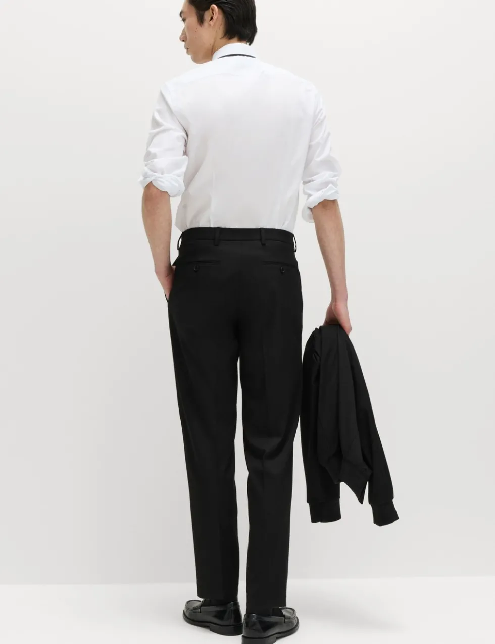 Tailored Fit Stretch Smart Trousers