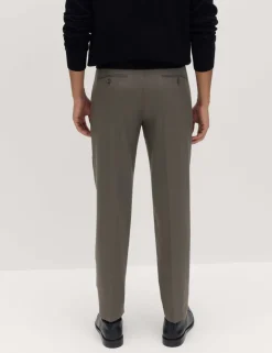 Tailored Fit Stretch Smart Trousers