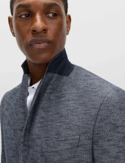 Tailored Fit Textured Stretch Blazer