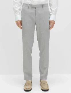 Tailored Fit Textured Stretch Suit Trousers
