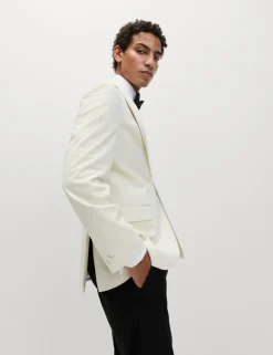 Tailored Fit Velvet Blazer