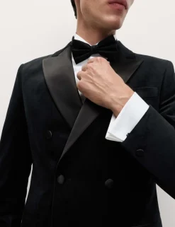 Tailored Fit Velvet Suit Jacket