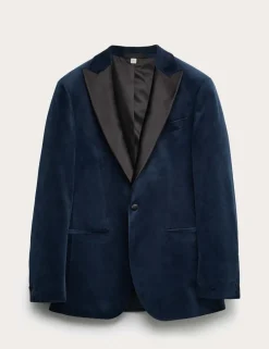 Tailored Fit Velvet Tuxedo Jacket