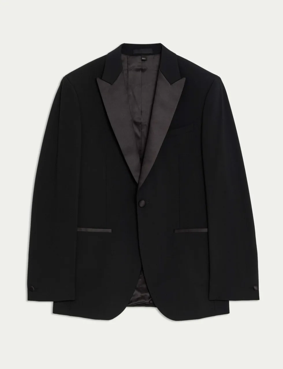 Tailored Fit Wool Blend Tuxedo Jacket