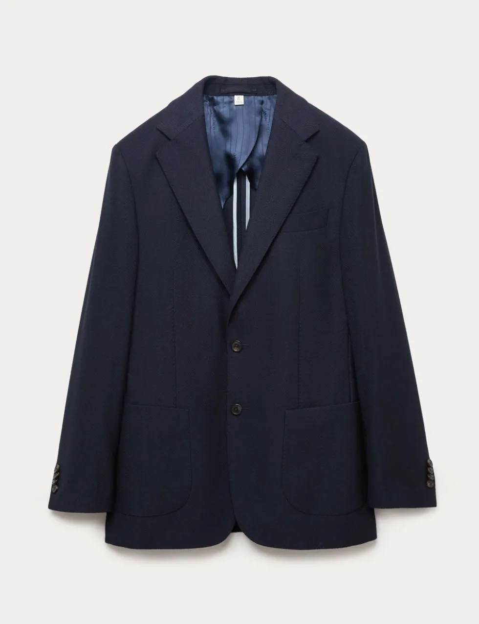 Tailored Fit Wool Herringbone Blazer
