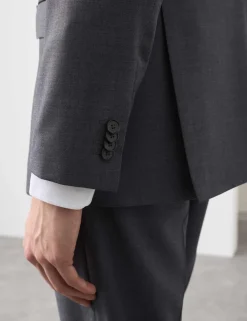 Tailored Fit Wool Rich Suit Jacket with Mohair
