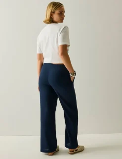 Talamanca Straight Leg Trousers with Linen