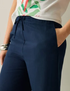 Talamanca Straight Leg Trousers with Linen