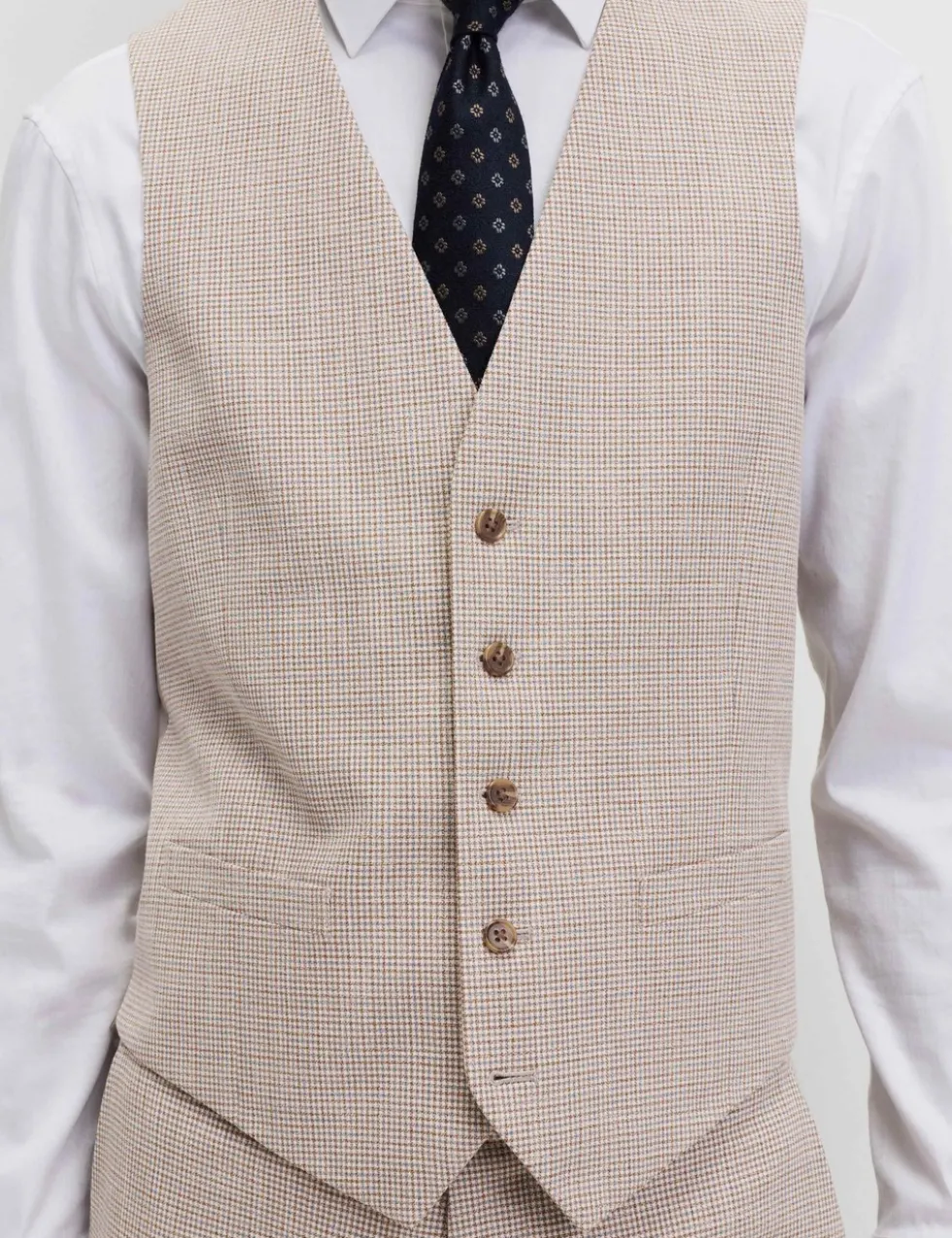 Taliored Fit Check Waistcoat