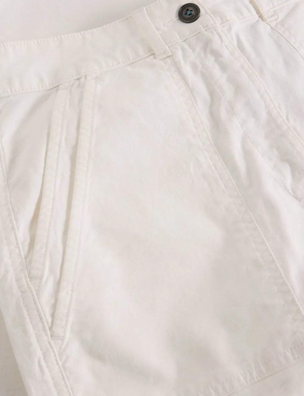 Tapered Ankle Grazer Chinos with Linen