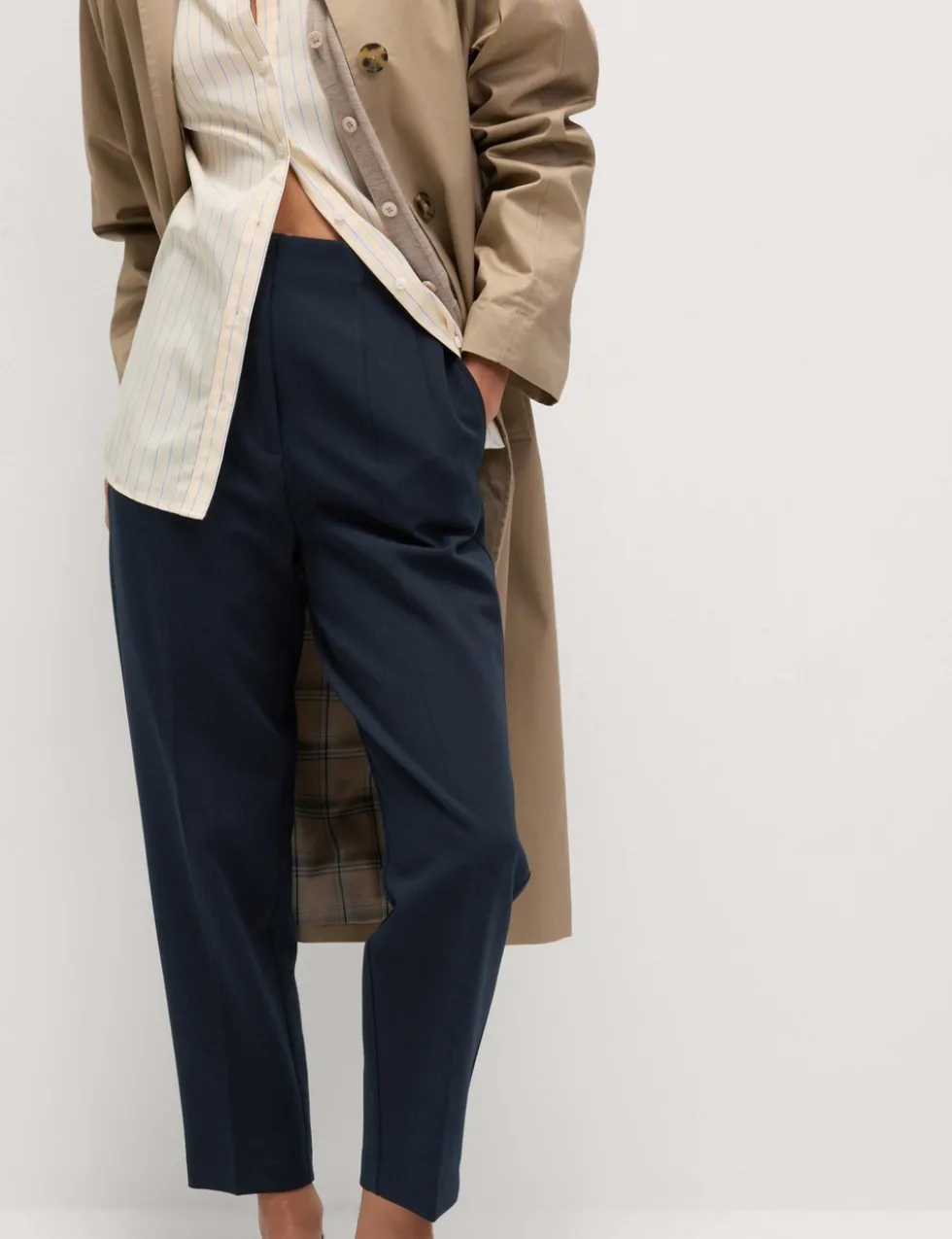 Tapered Ankle Grazer Trousers