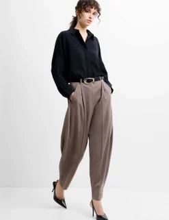 Tapered Ankle Grazer Trousers