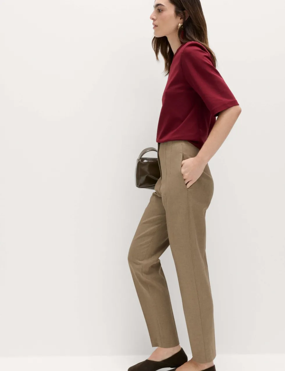 Tapered Ankle Grazer Trousers