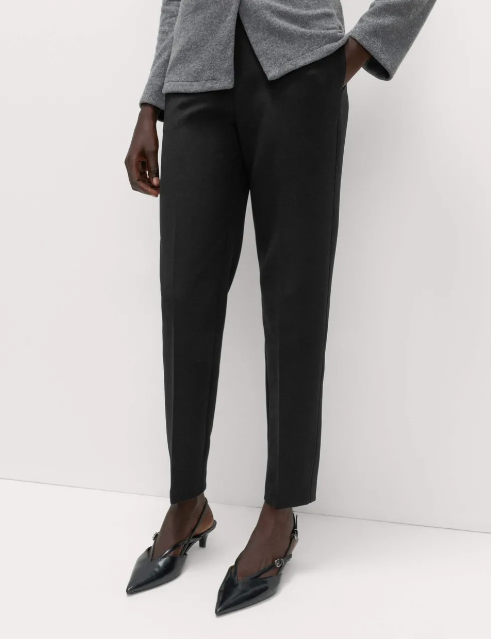 Tapered Ankle Grazer Trousers