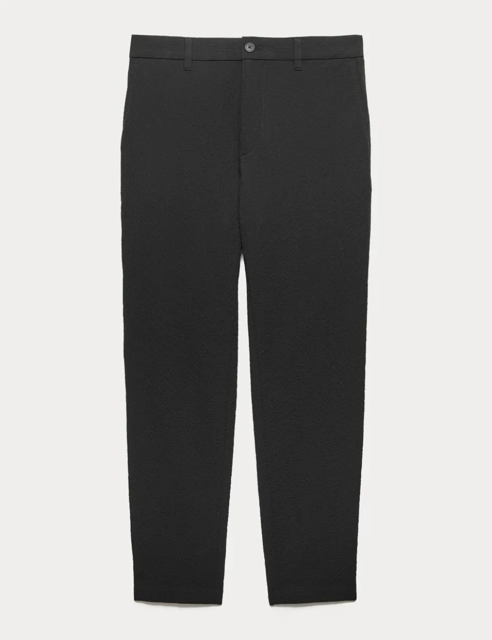 Tapered Fit Cotton Rich Seersucker Trousers