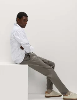 Tapered Fit Elasticated Trousers