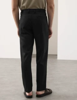 Tapered Fit Lyocell Rich Trousers