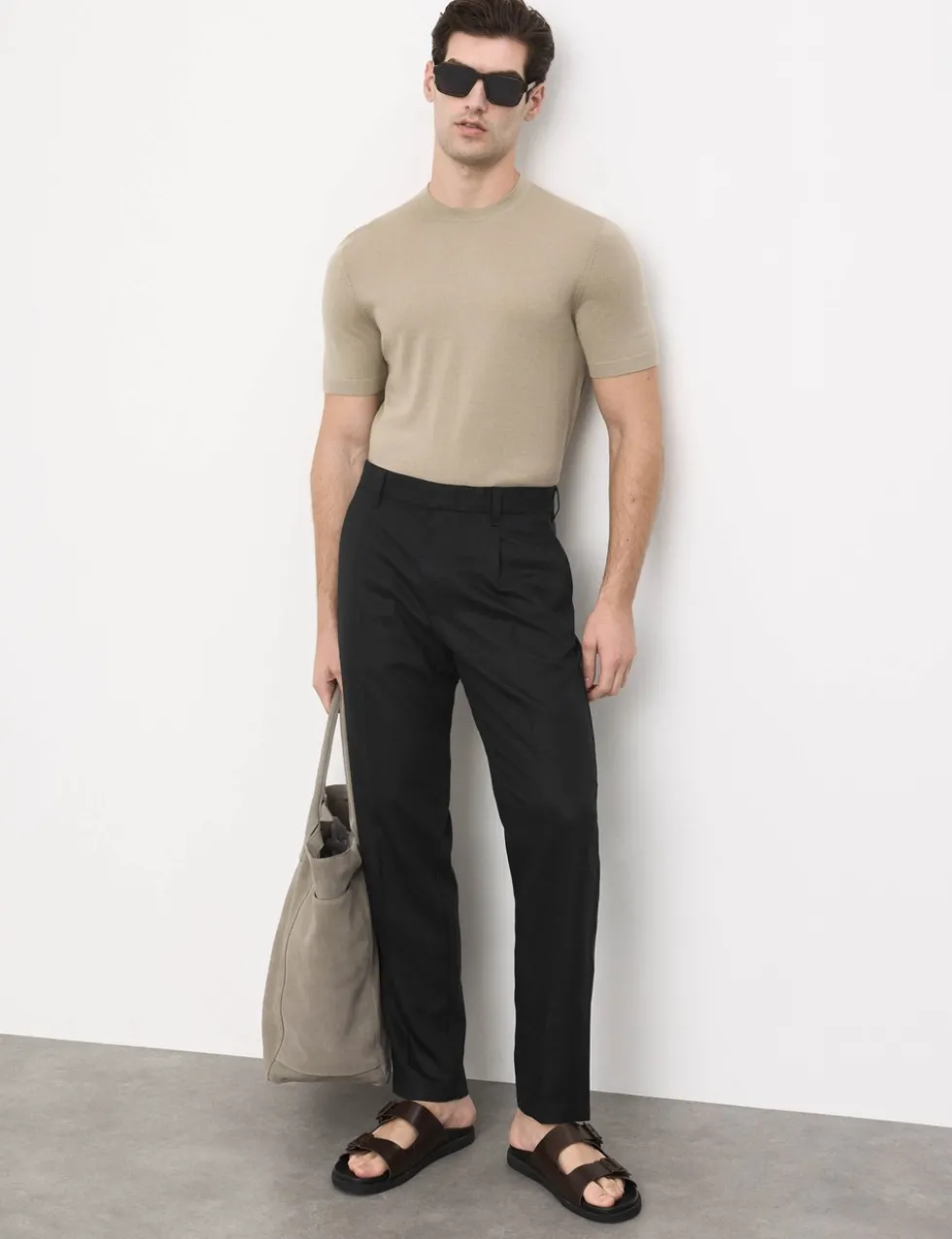 Tapered Fit Lyocell Rich Trousers