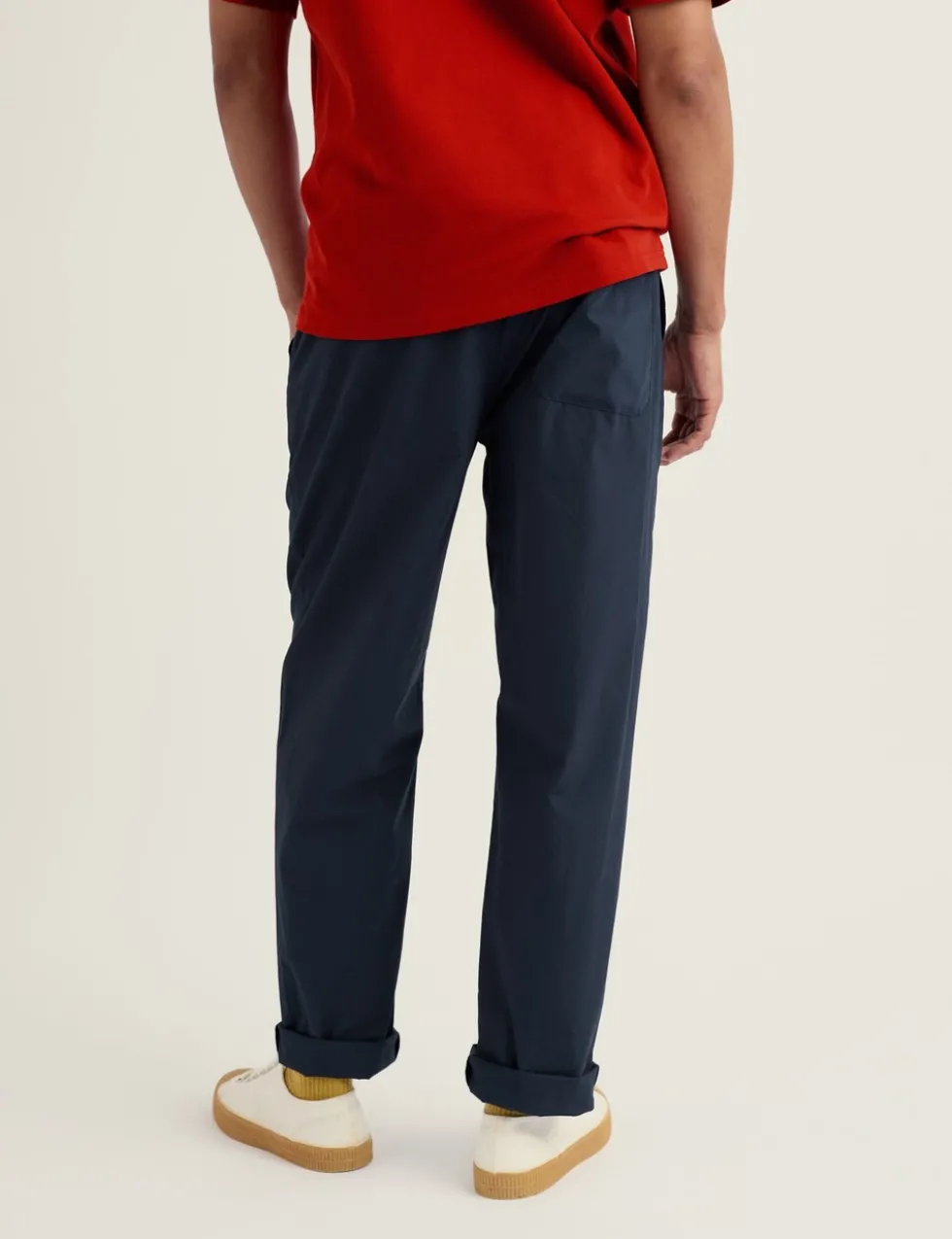 Tapered Fit Pure Cotton Lightweight Trousers