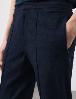 Tapered Fit Seersucker Joggers