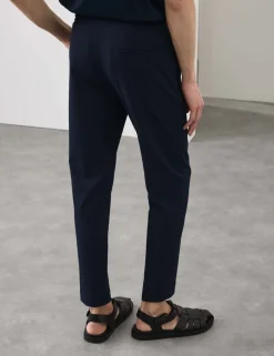 Tapered Fit Seersucker Joggers