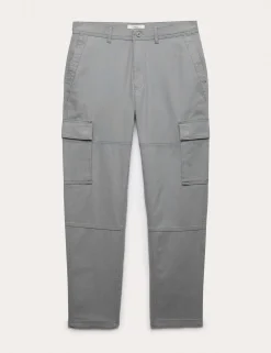 Tapered Fit Stretch Cargo Trousers