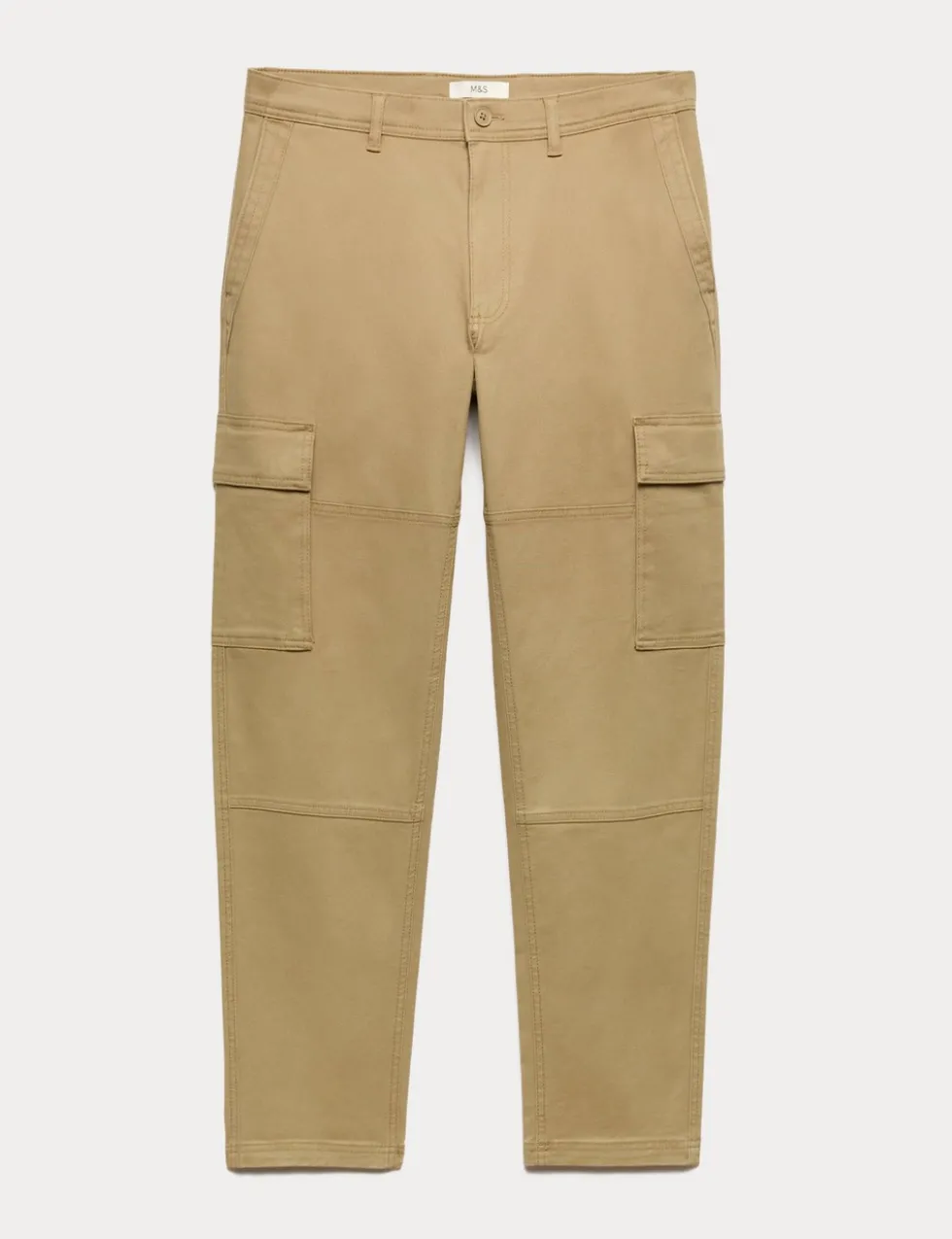 Tapered Fit Stretch Cargo Trousers