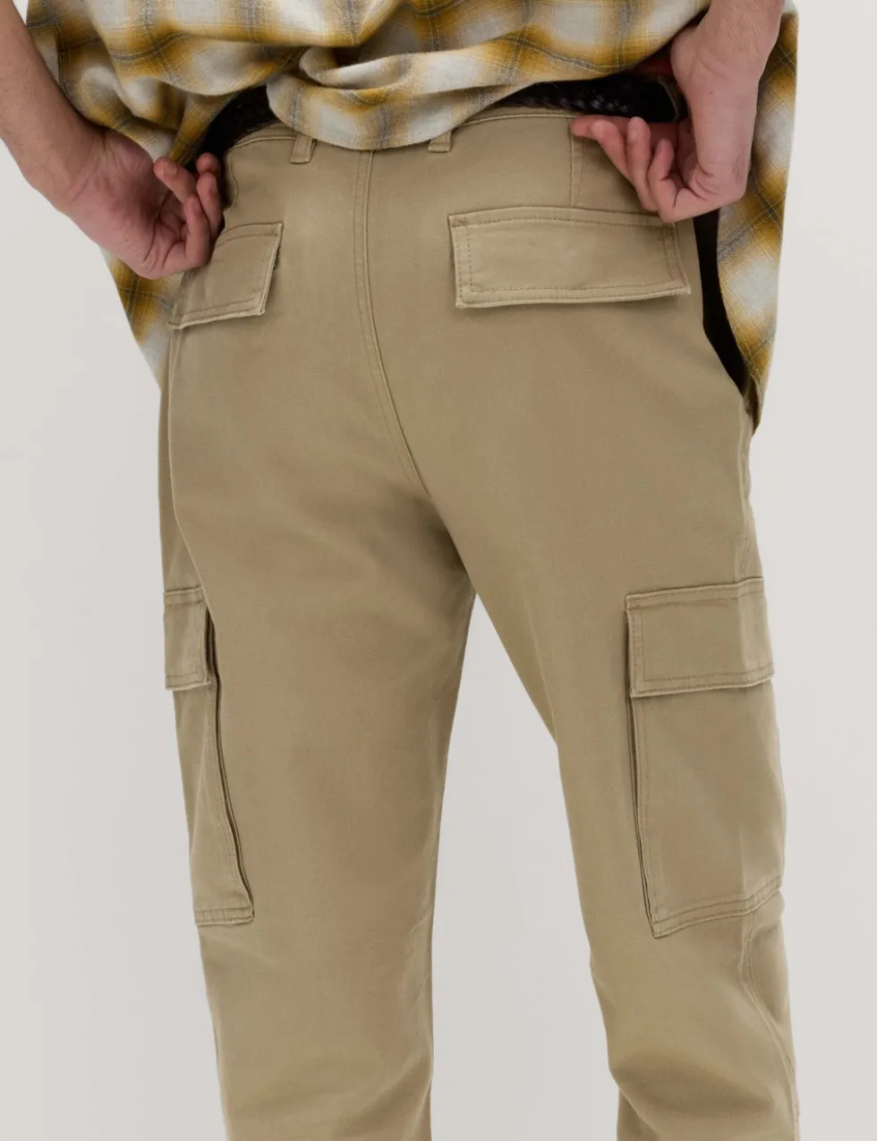 Tapered Fit Stretch Cargo Trousers
