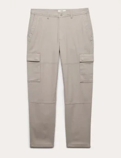 Tapered Fit Stretch Cargo Trousers