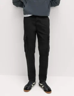 Tapered Fit Stretch Cargo Trousers