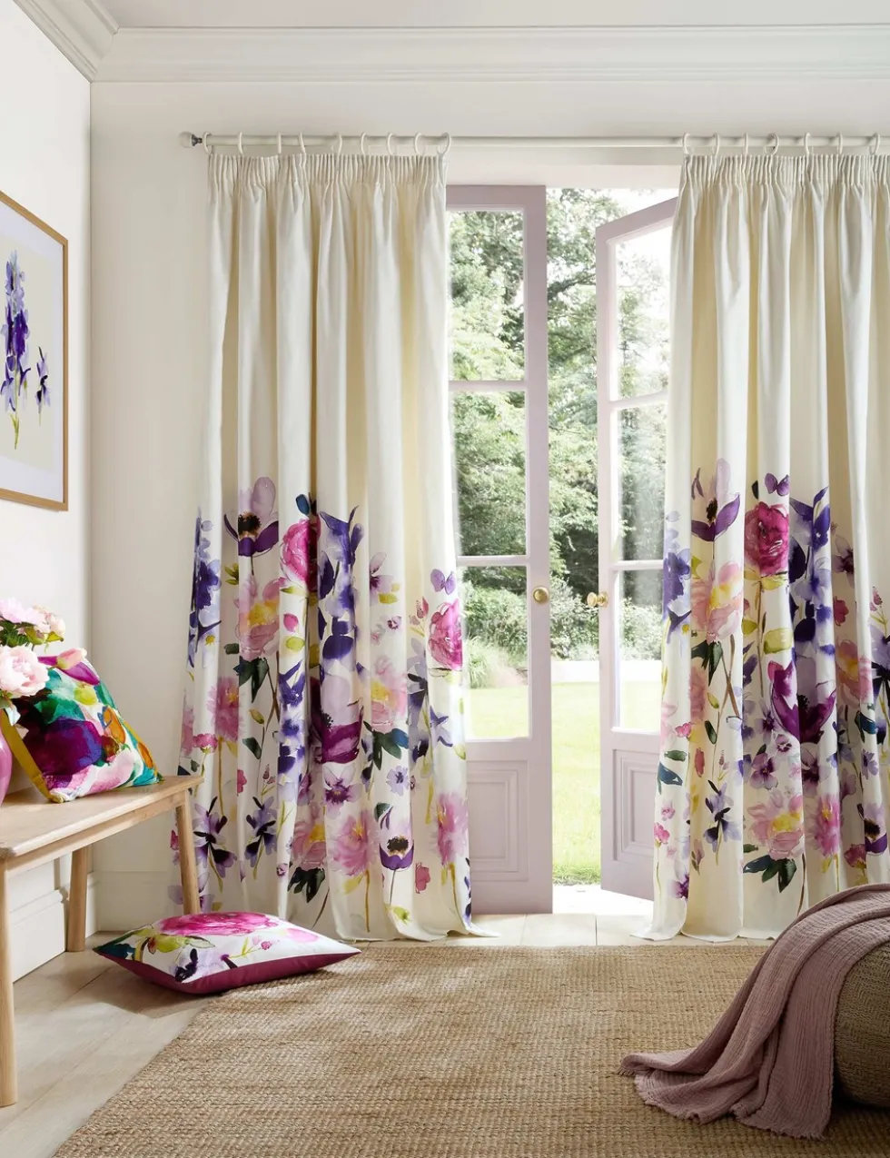 Taransay Cotton Rich Pencil Pleat Curtains