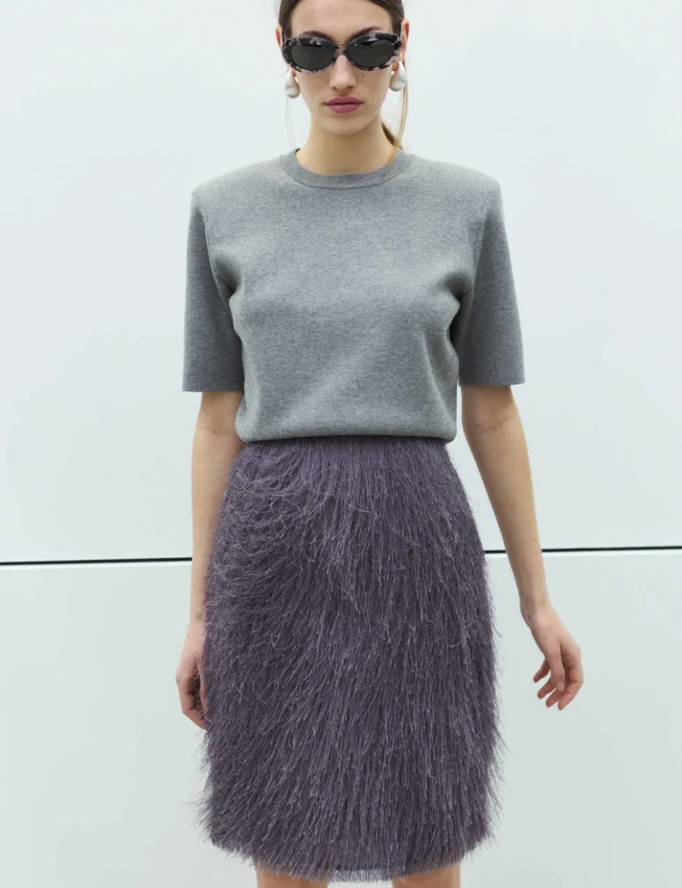 Tassel Midi Pencil Skirt