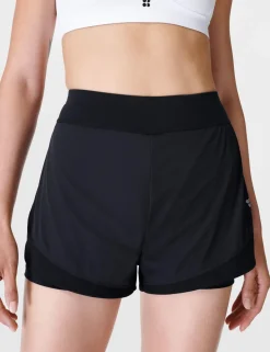 Tempo Run Layered Running Shorts