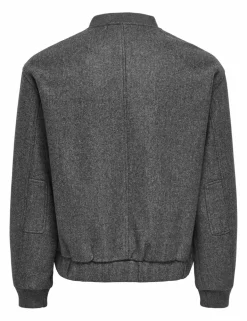 Textured Bomber Jacket