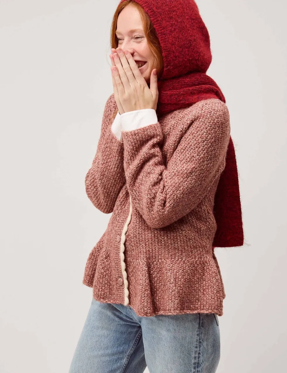 Textured Button Front Cardigan