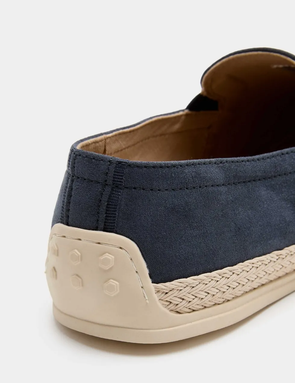 Textured Canvas Jute Rimmed Espadrilles